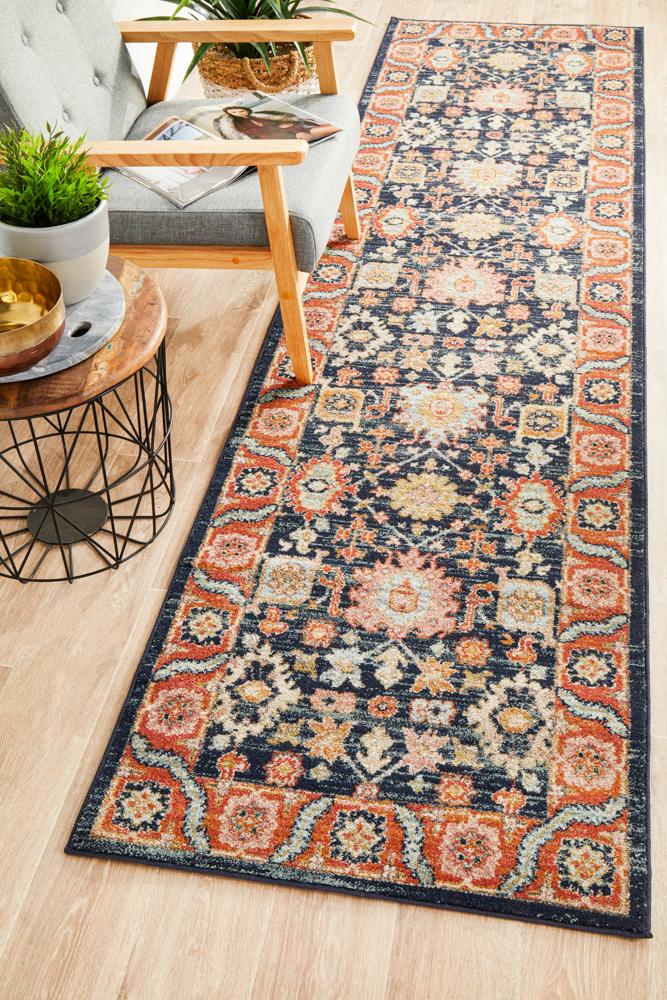 Estate Hacienda Navy Transitional Rug