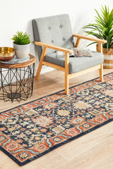 Estate Hacienda Navy Transitional Rug