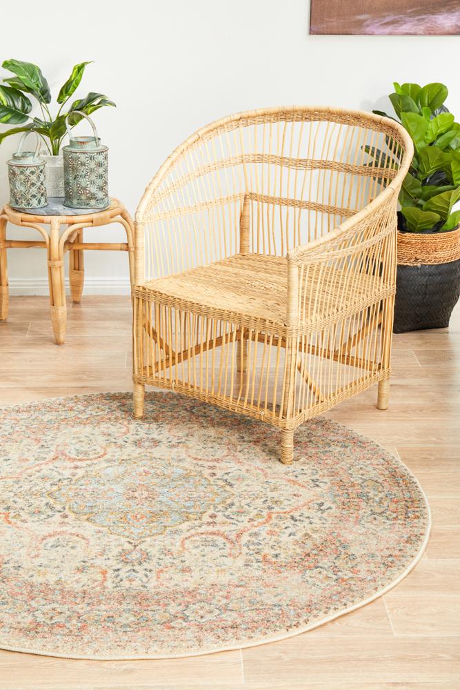 Estate Papyrus Round Transitional Rug