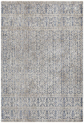 Antalya Navy Grey Transitional Rug - Lost Design Society
