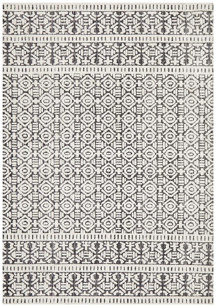 Antalya Ivory Black Transitional Rug