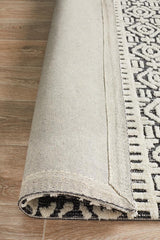 Antalya Ivory Black Transitional Rug