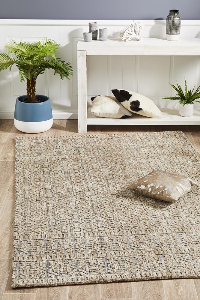 Antalya Natural Grey Transitional Rug