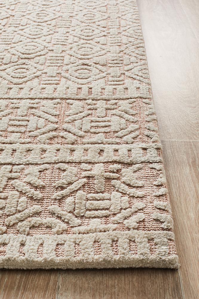 Antalya Peach Ivory Transitional Rug