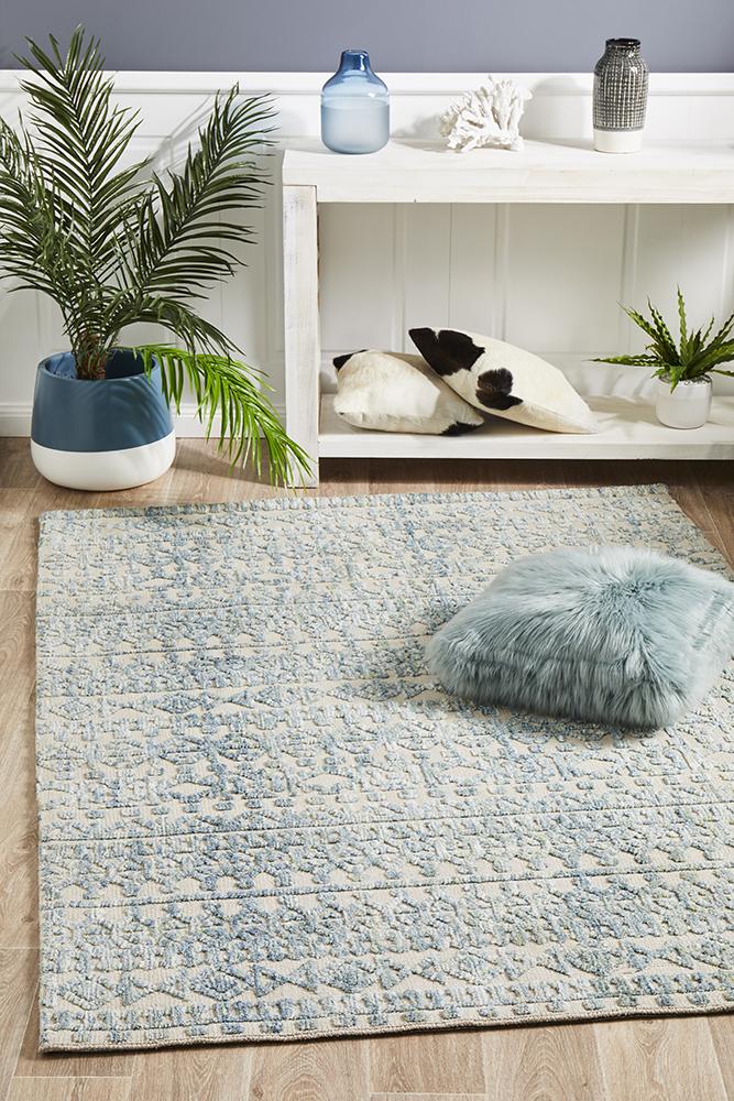 Aksu Blue Transitional Rug