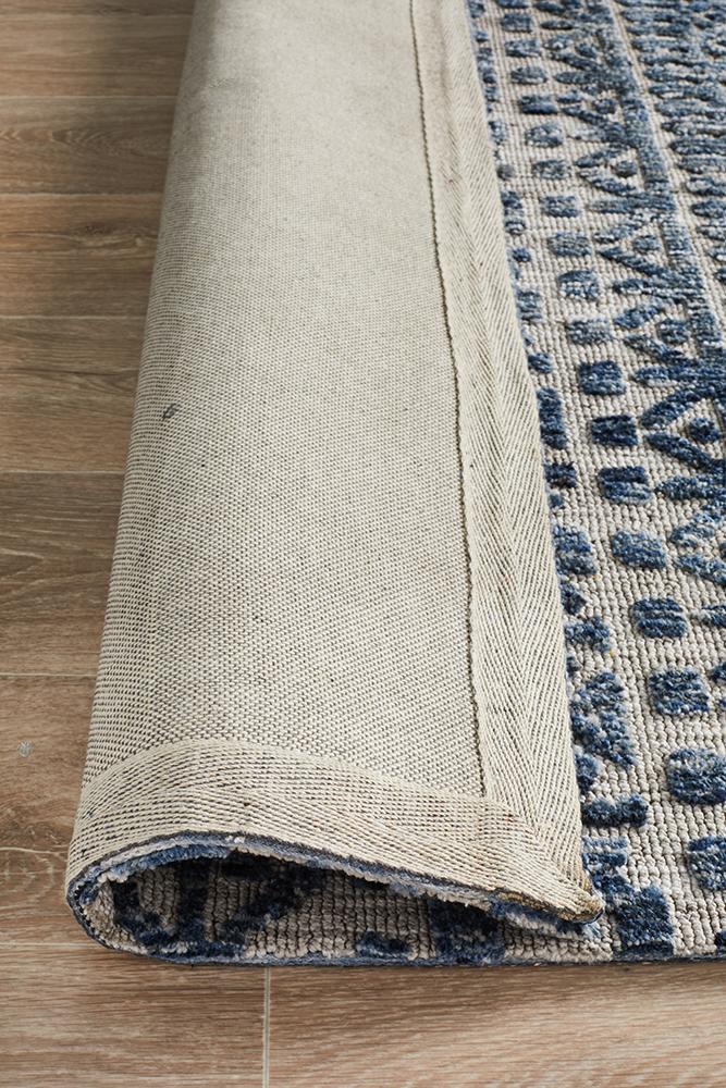 Aksu Navy Grey Transitional Rug