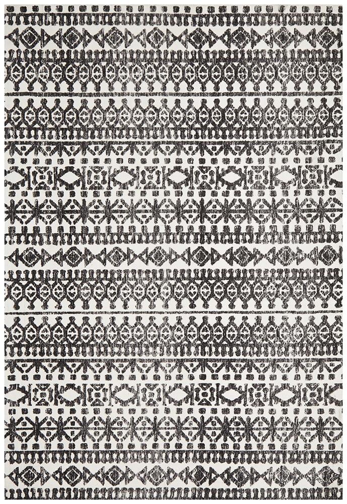 Aksu Ivory Black Transitional Rug