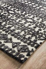 Aksu Ivory Black Transitional Rug