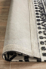 Aksu Ivory Black Transitional Rug