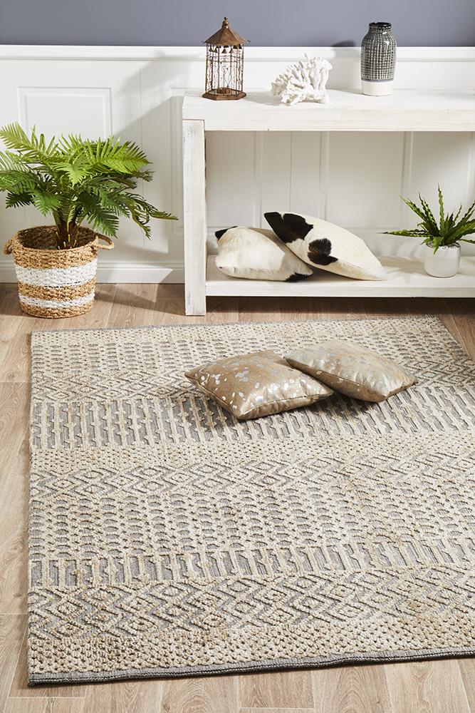 Demre Natural Grey Transitional Rug