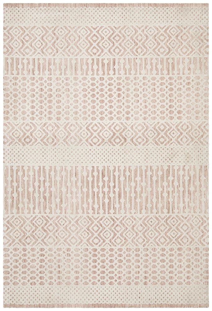 Demre Peach Ivory Transitional Rug