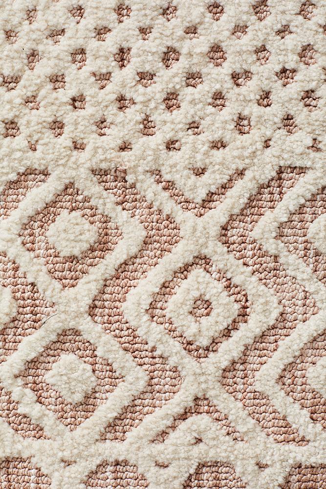 Demre Peach Ivory Transitional Rug