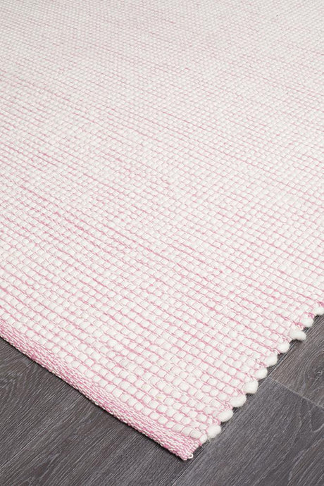 Attic Stunning Wool Pink Rug - Lost Design Society