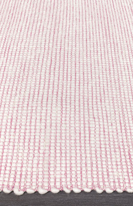 Attic Stunning Wool Pink Rug - Lost Design Society