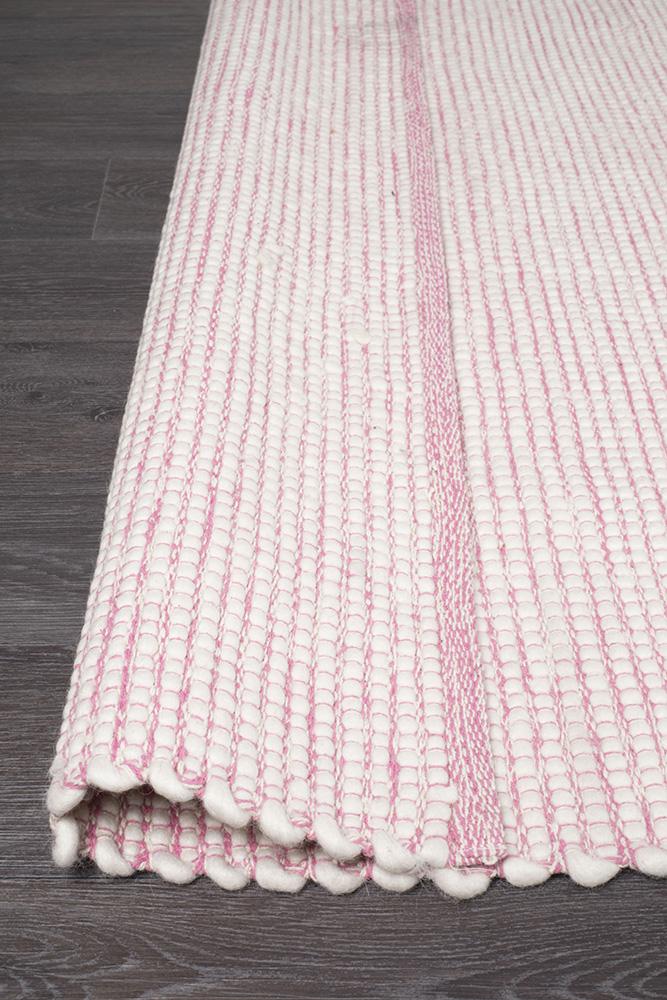 Attic Stunning Wool Pink Rug - Lost Design Society