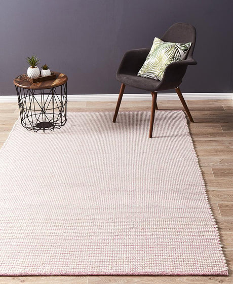 Attic Stunning Wool Pink Rug - Lost Design Society