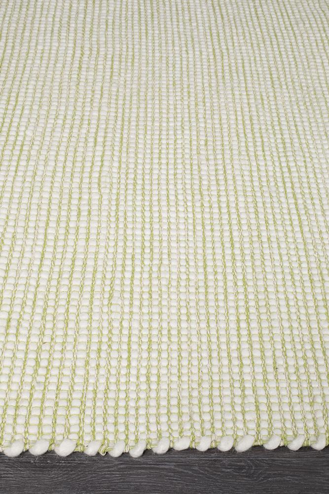 Attic Stunning Wool Pistachio Rug - Lost Design Society