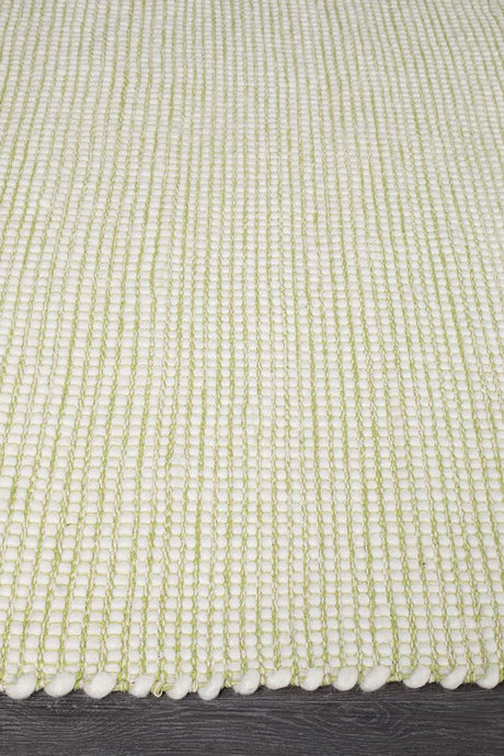 Attic Stunning Wool Pistachio Rug - Lost Design Society