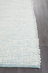 Attic Stunning Wool Turquoise Rug - Lost Design Society