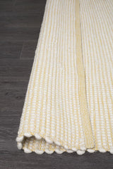 Attic Stunning Wool Yellow Rug - Lost Design Society