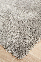 Bayou Silver Shag Rug