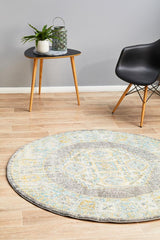 Legion Millennium Grey Round Transitional Rug