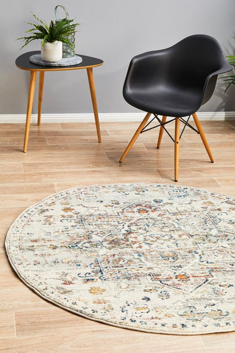 Legion Millennium Silver Round Transitional Rug