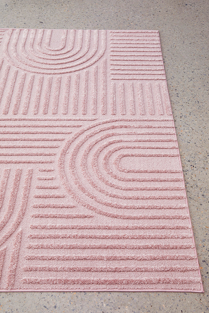Astrid Pink Arch Pattern Rug – Lost Design Society