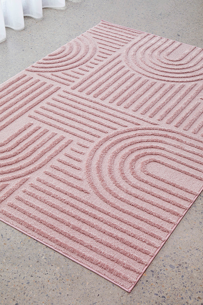 Astrid Pink Arch Pattern Rug – Lost Design Society