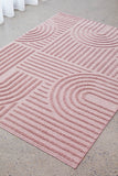 Astrid Pink Arch Pattern Rug
