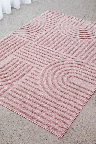 Astrid Pink Arch Pattern Rug