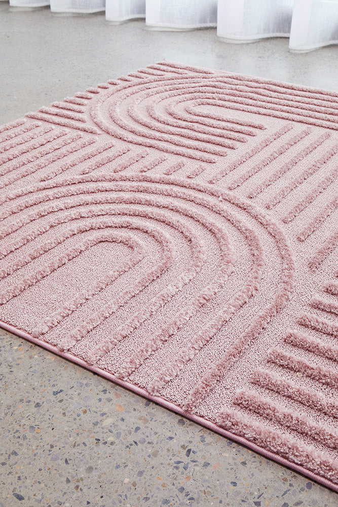 Astrid Pink Arch Pattern Rug – Lost Design Society
