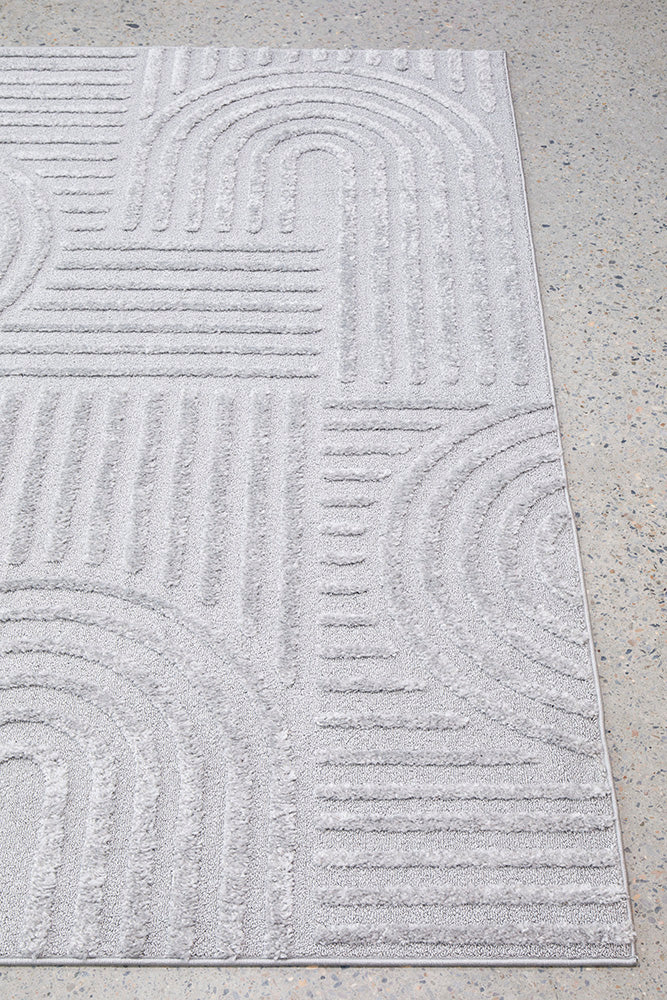 Astrid Silver Arch Pattern Rug – Lost Design Society