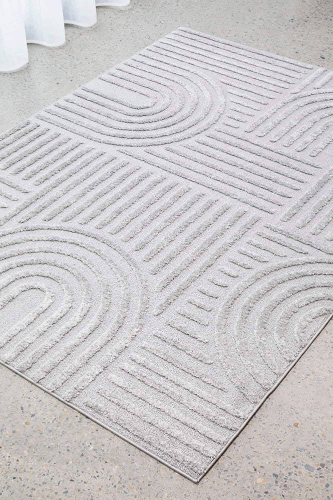 Astrid Silver Arch Pattern Rug – Lost Design Society