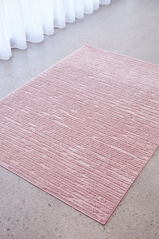 Astrid Zuri Pink Texture Rug – Lost Design Society