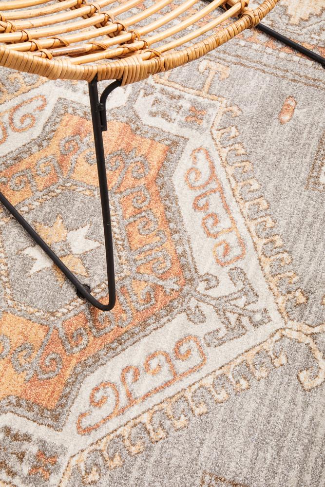 Lymbeth Grey Transitional Rug