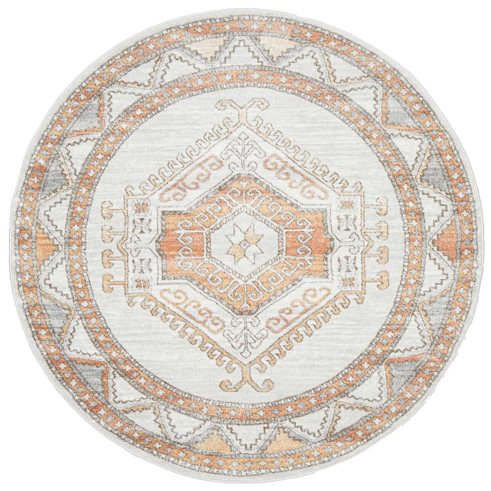 Lymbeth Natural Transitional Round Rug