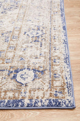 Lymbeth Ocean Blue Transitional Rug