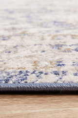 Lymbeth Ocean Blue Transitional Rug