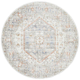 Lymbeth Silver Transitional Round Rug