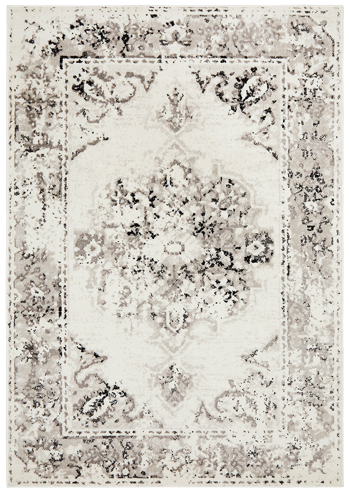 Cosmo Nova Black and White Transitional Rug