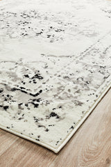 Cosmo Nova Black and White Transitional Rug