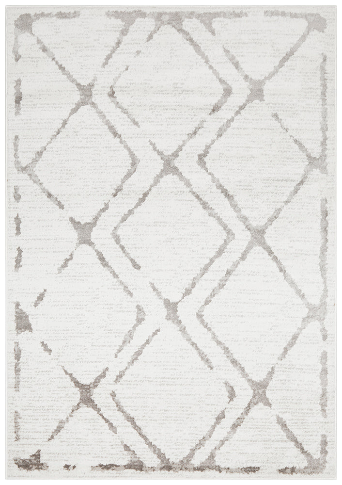 Cosmo Diamond Ivory Transitional Rug