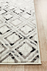 Cosmo Black and White Transitional Rug