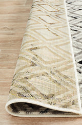 Cosmo Black and White Transitional Rug