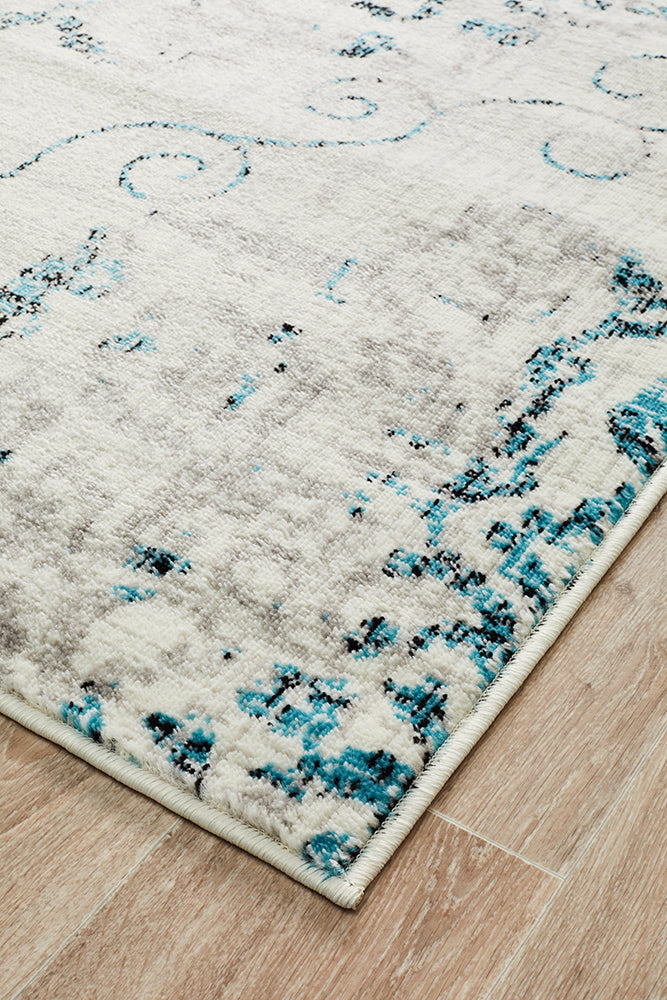 Blue Transitional Rug Cosmo Anna Blue Transitional Rug – Lost Design Society