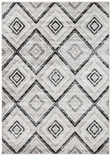 Cosmo Penrose Black Transitional Rug