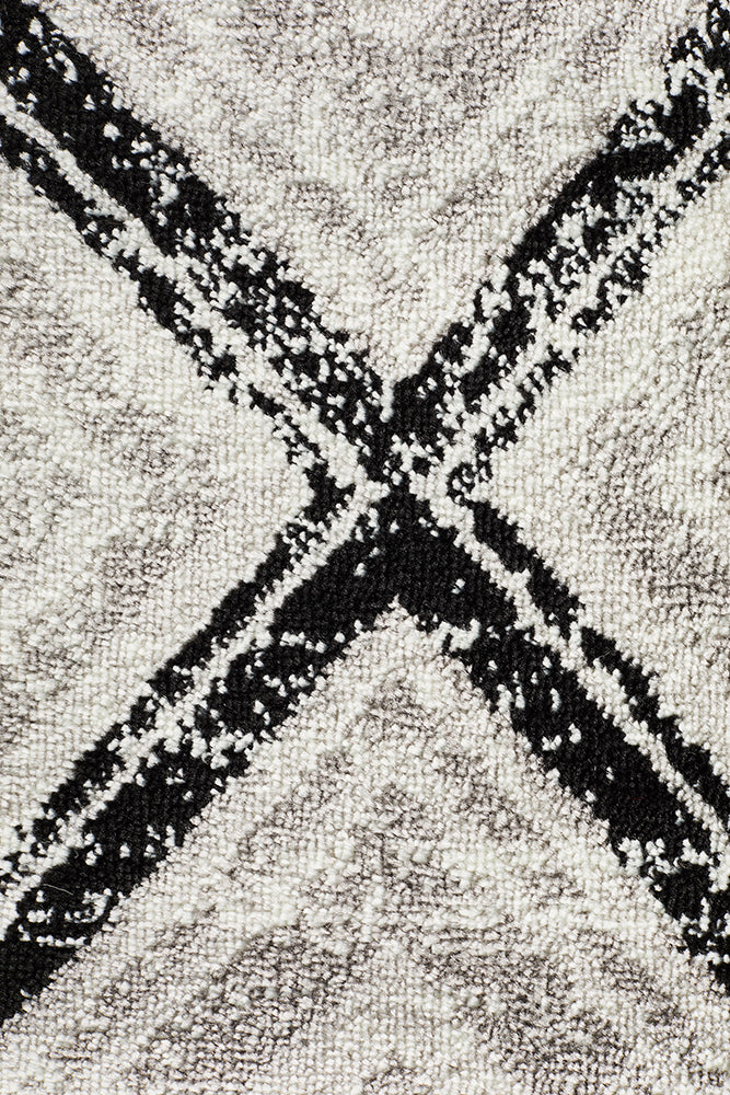 Cosmo Penrose Black Transitional Rug