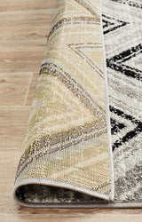 Cosmo Penrose Black Transitional Rug