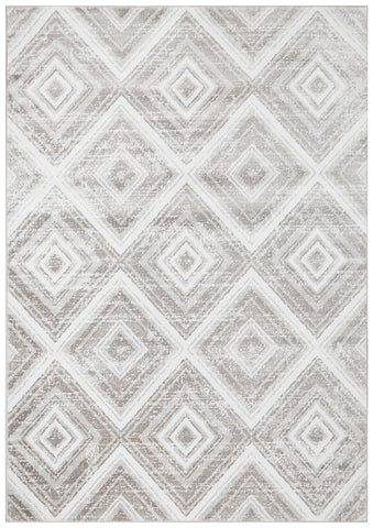 Cosmo Penrose Silver Transitional Rug